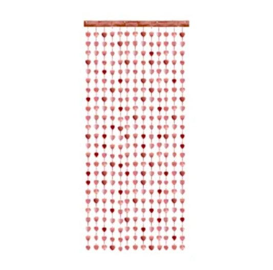 Türvorhang Herzen Metallic – 1 x 2 m