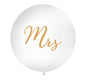 PartyDeco „Jumbo Ballon Mrs“ XXL Latexballon