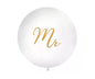 PartyDeco „Jumbo Ballon Mr“ XXL Latexballon