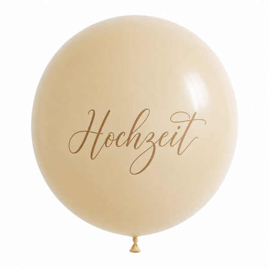 Jumbo Hochzeitsballon Weiß – XXL Luftballon (1 Meter)
