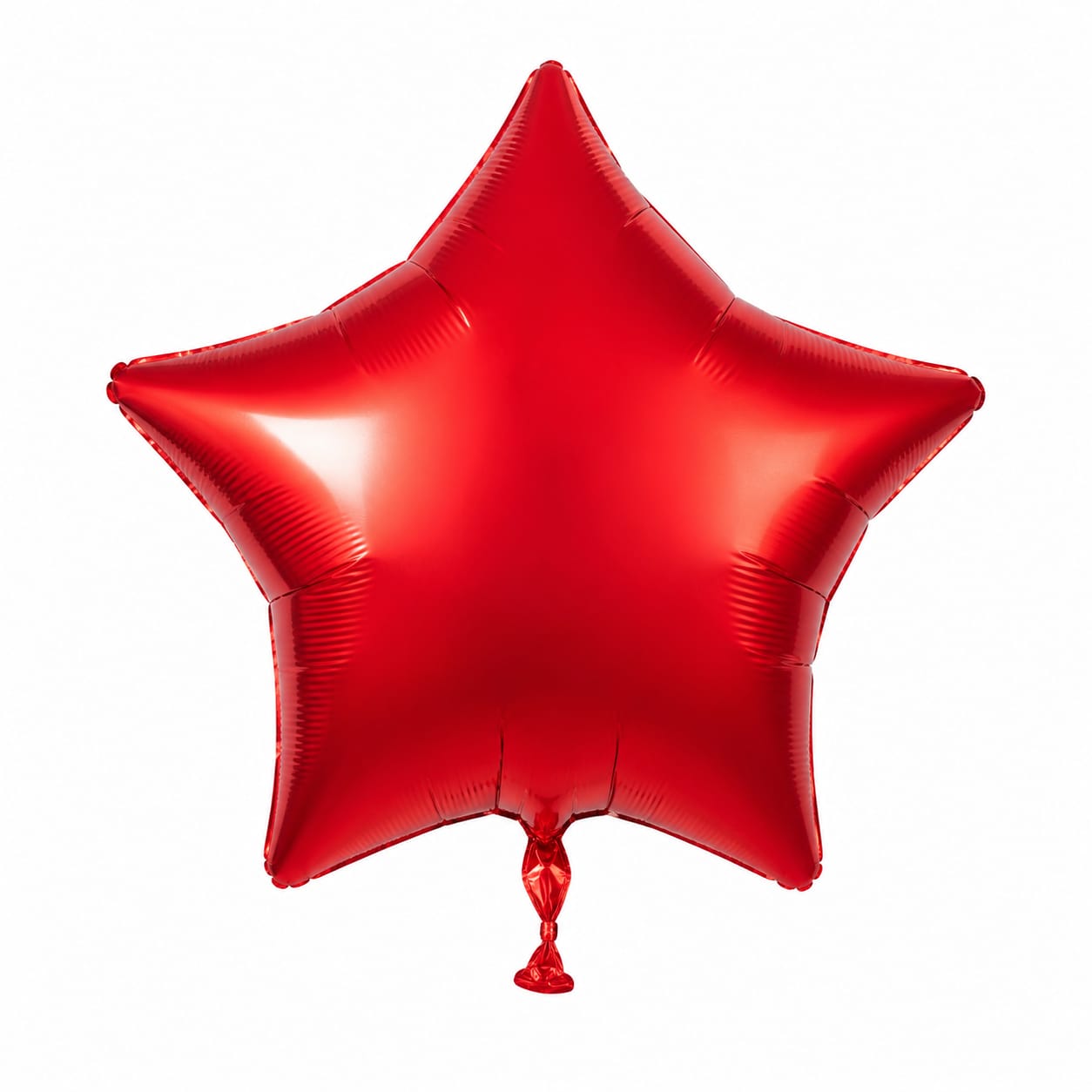 Roter Stern Folienballon Satin Luce - Heliumgeeignet
