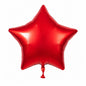 Roter Stern Folienballon Satin Luce - Heliumgeeignet