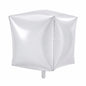 Folienballon Wuerfel Silber 35 cm - Moderner Deko-Ballon