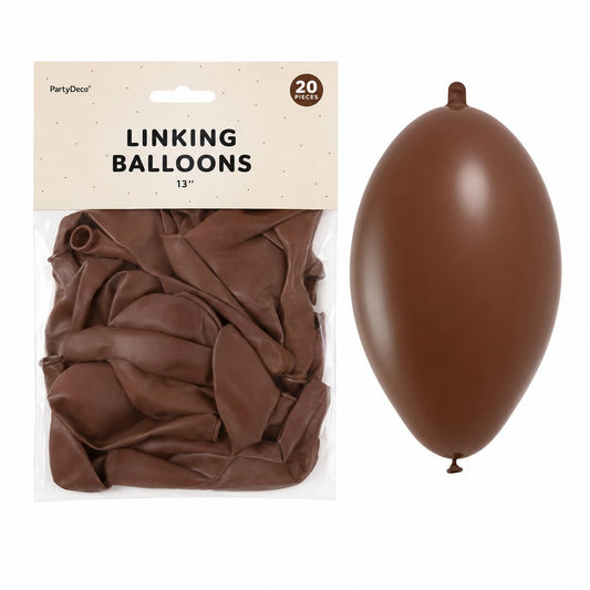 Linking Balloons Braun 13" - 20 Stueck