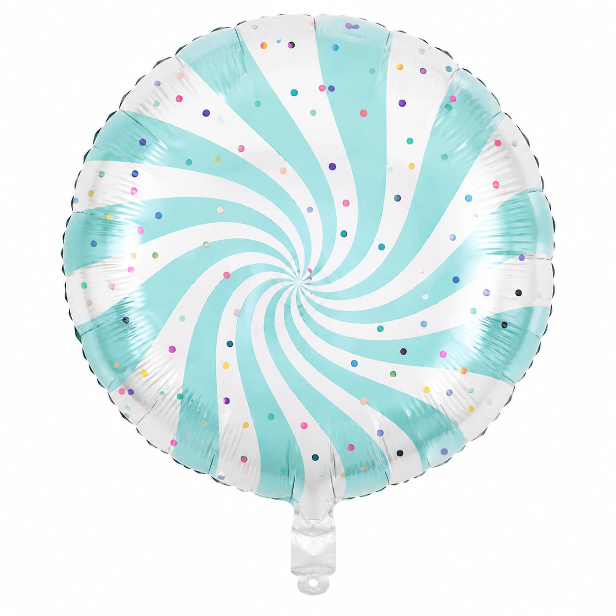 Folienballon Mint-Weiss - 45 cm