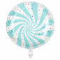 Folienballon Mint-Weiss - 45 cm