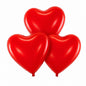 Herzballon Rot - Folienballons in Herzform, 3er Set