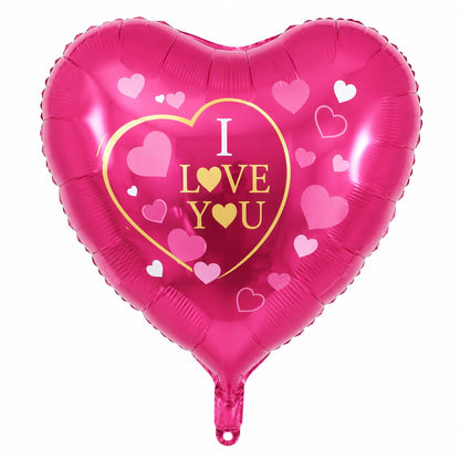 Herzballon "Ich Liebe Dich" Pink - 45 cm