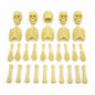 Mini Skelett - 50-teiliges Halloween Deko-Set