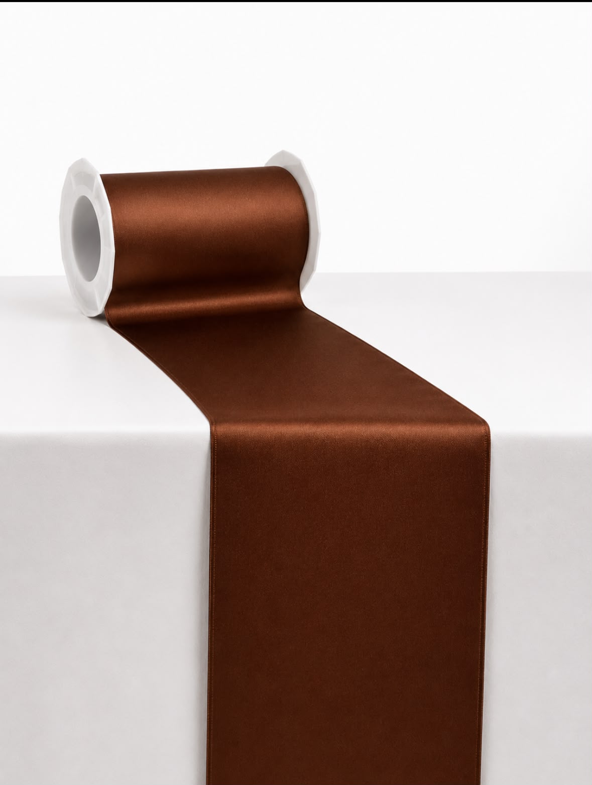 Tischläufer Braun – 25 m × 11 cm | Baumwolle