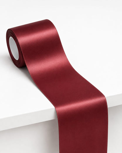 Tischläufer Weinrot – 25 m × 11 cm | Baumwolle