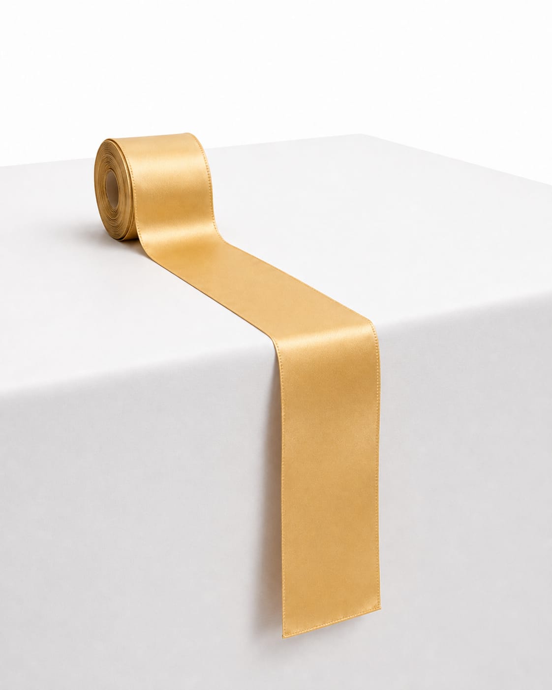 Tischläufer Gold – 25 m × 11 cm | Baumwolle