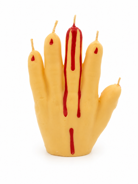 Blutige Handkerze - Halloween Deko-Kerze