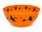 Große Halloween Partyschale mit Hexenmotiv - Orange