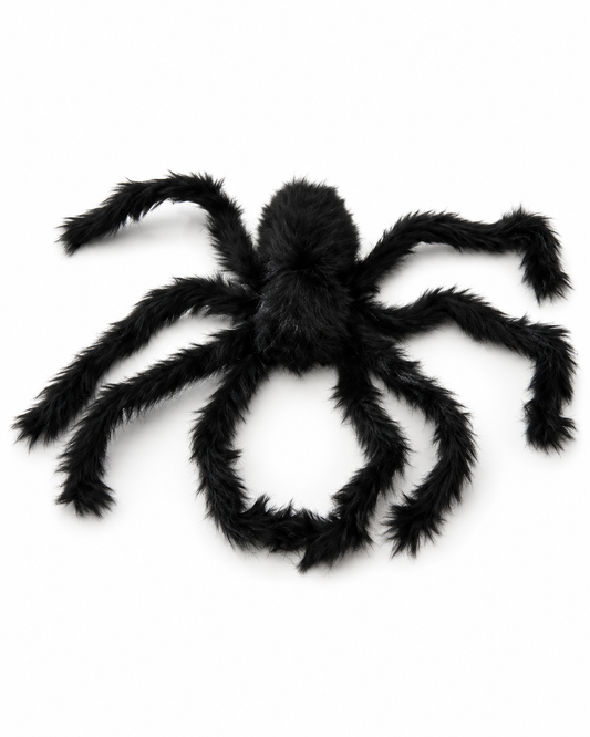 Große Deko-Spinne Schwarz - 70 cm Halloween Dekoration