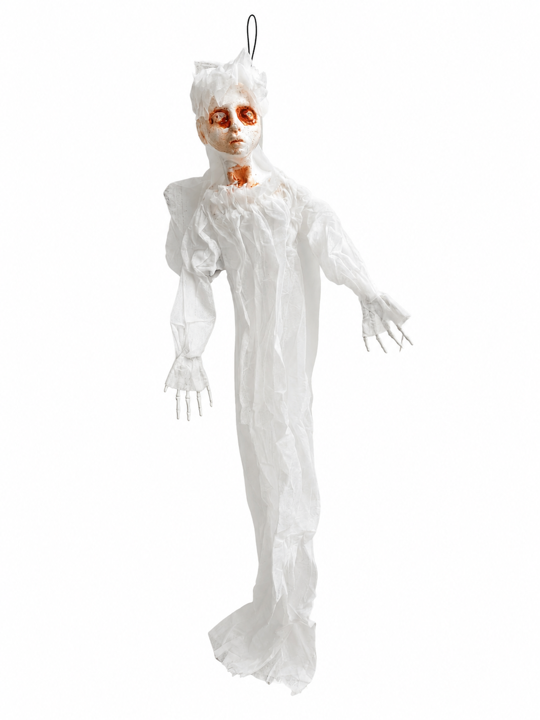 Halloween Geisterfigur mit leuchtenden Augen - 120 cm Hängedekoration