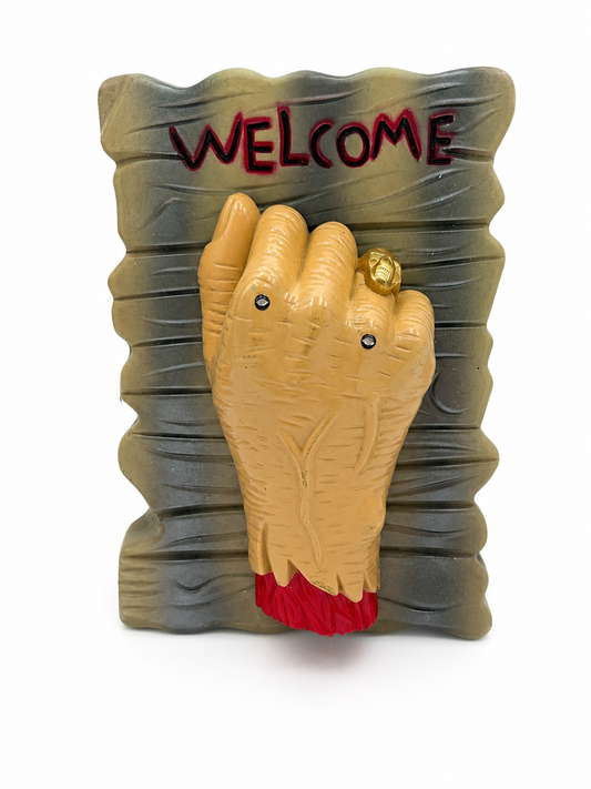 Halloween Türklingel ,,Welcome" mit leucht Elementen -Gruselige Wanddekoration